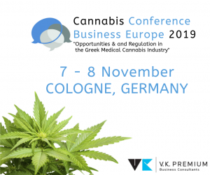 C.Vamvakas will be guest speaker during the Cannabis Business Europe Conference, 7th – 8th November 2019, Cologne, Germany.